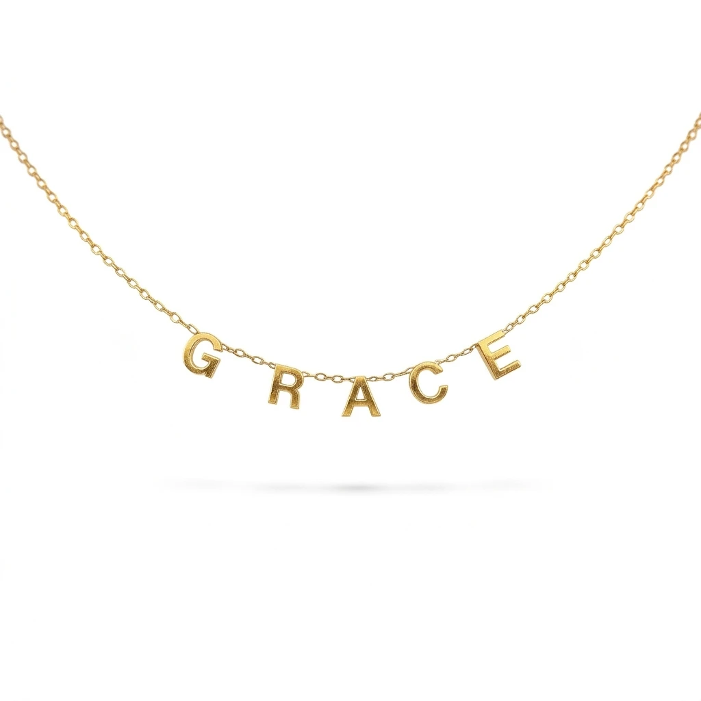 Unique Letter Name Necklace – Custom Name Jewelry