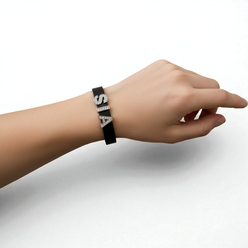 Exquisite Personalized Rhinestone Name Bracelet - Pure Love - Image 5