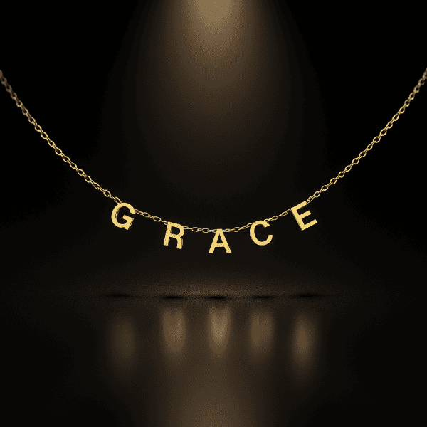 Unique Letter Name Necklace – Custom Name Jewelry