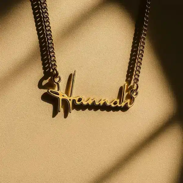 Custom Name Necklace 14K Gold Plated Name Necklace Custom Minimalist Name Necklace Personalized Name Necklace Birthday Gift for Her - Image 3