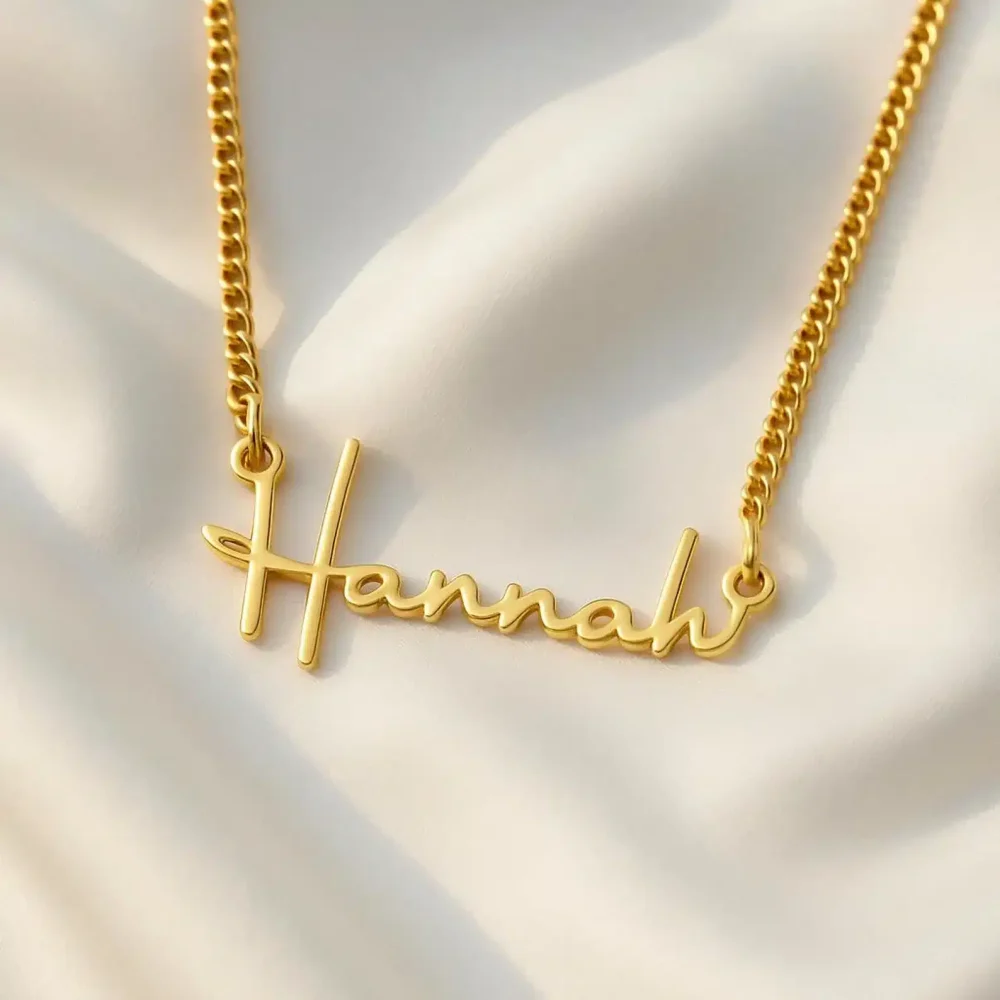 Custom Name Necklace 14K Gold Plated Name Necklace Custom Minimalist Name Necklace Personalized Name Necklace Birthday Gift for Her - Image 7