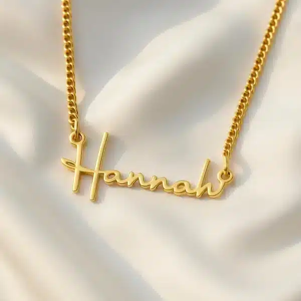 Custom Name Necklace 14K Gold Plated Name Necklace Custom Minimalist Name Necklace Personalized Name Necklace Birthday Gift for Her - Image 4