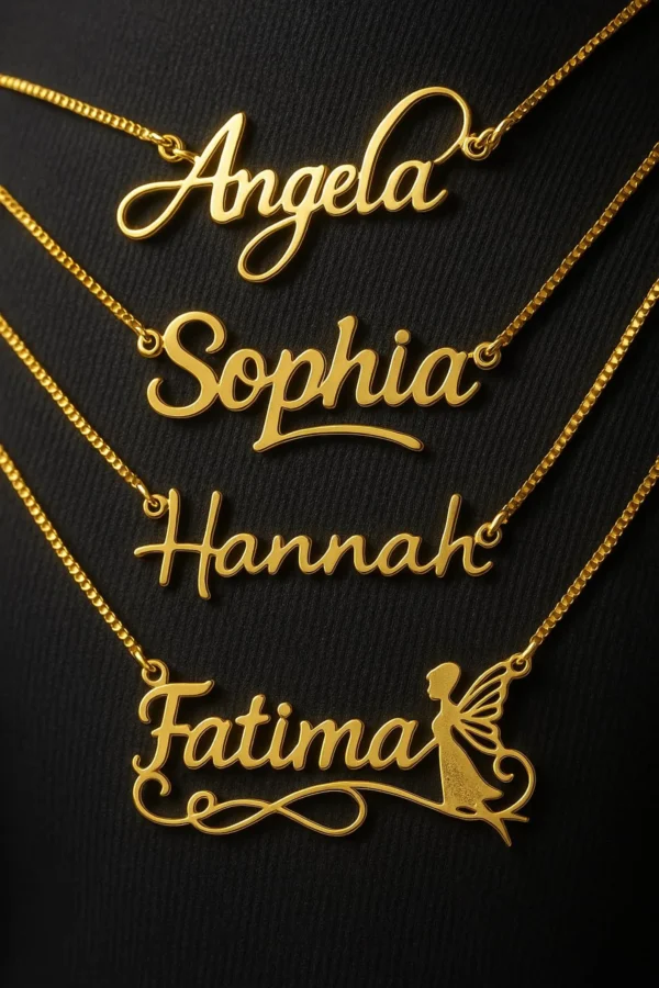 Custom Name Necklace 14K Gold Plated Name Necklace Custom Minimalist Name Necklace Personalized Name Necklace Birthday Gift for Her - Image 7