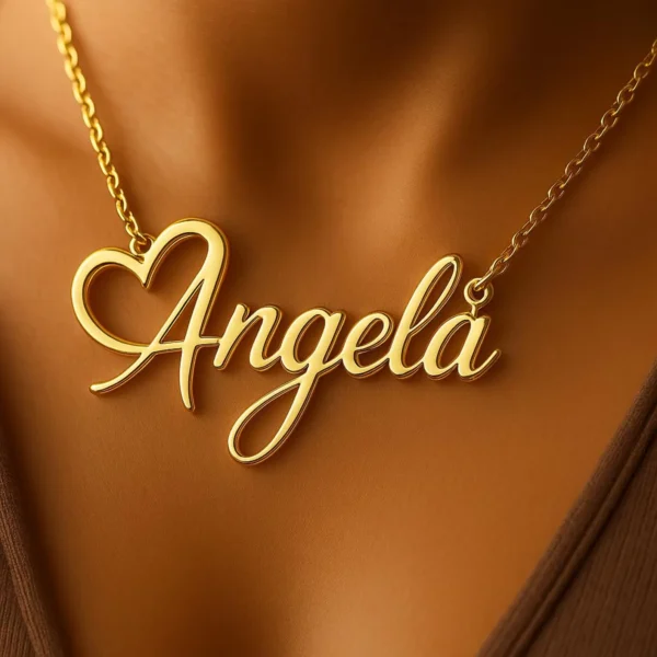 Custom Name Necklace 14K Gold Plated Name Necklace Custom Minimalist Name Necklace Personalized Name Necklace Birthday Gift for Her - Image 5