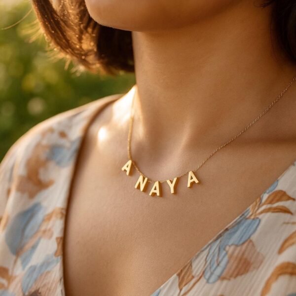 Unique Letter Name Necklace – Custom Name Jewelry - Image 5
