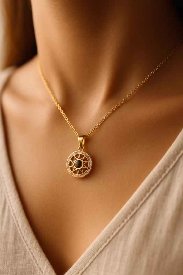 100 Languages Love You Projection Necklace Magnetic Sun Moon Pendant with Hidden Message, I Love You Necklace for Couples & Girlfriend Gift - Image 6