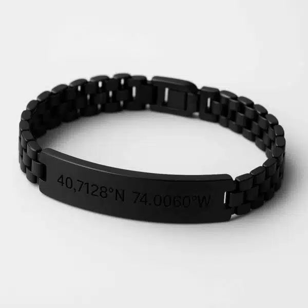 Custom Cuban Link ID Plate Bracelet for Men's and Engraved Name Plate, Gold and Silver Stainless Steel Chain Bracelet, Gift for Men's - Image 6