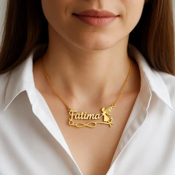 Custom Name Necklace 14K Gold Plated Name Necklace Custom Minimalist Name Necklace Personalized Name Necklace Birthday Gift for Her - Image 6
