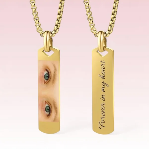 Picture Engraved Protective Eyes Necklace