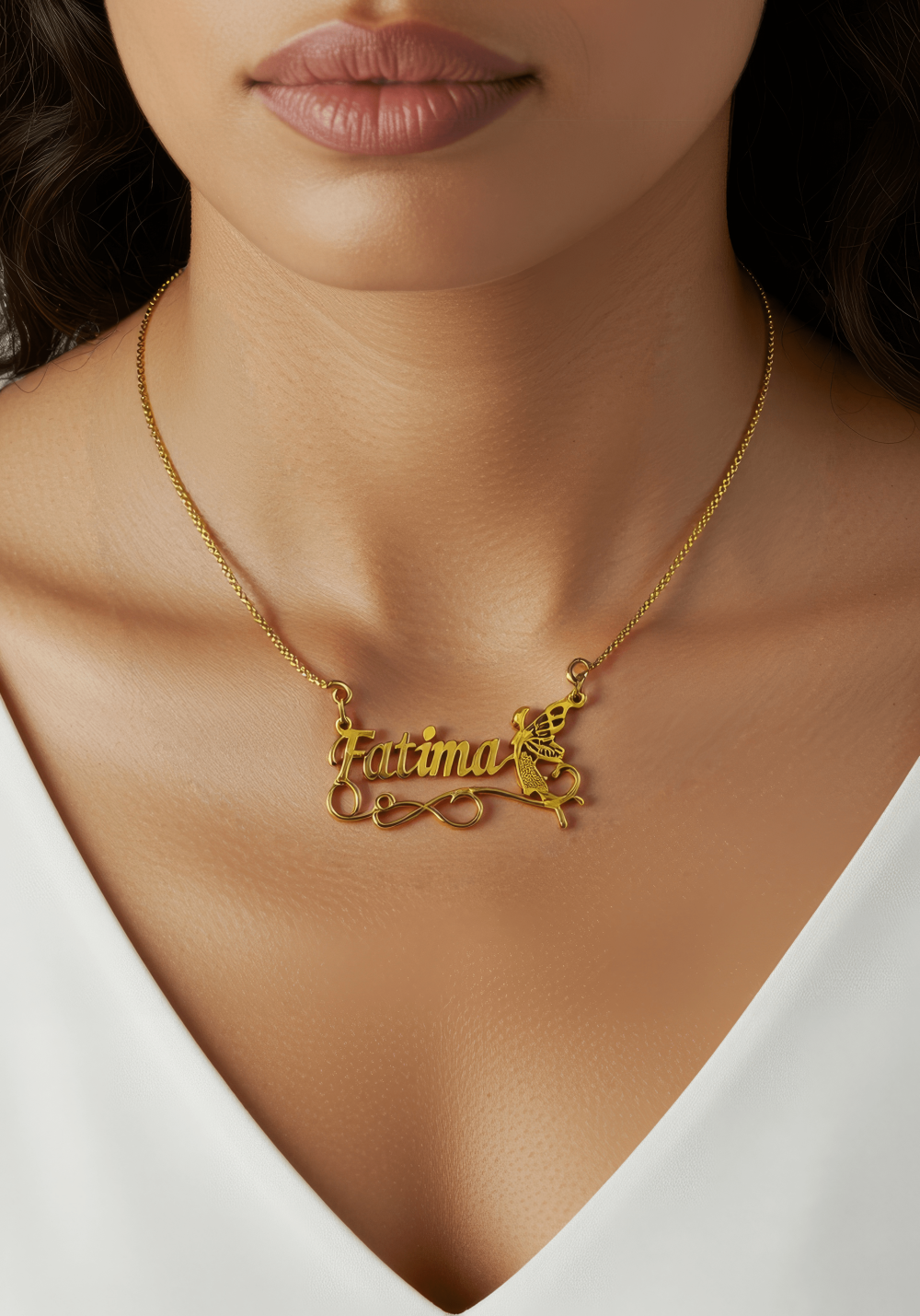 Custom Name Necklace 14K Gold Plated Name Necklace Custom Minimalist Name Necklace Personalized Name Necklace Birthday Gift for Her - Image 6