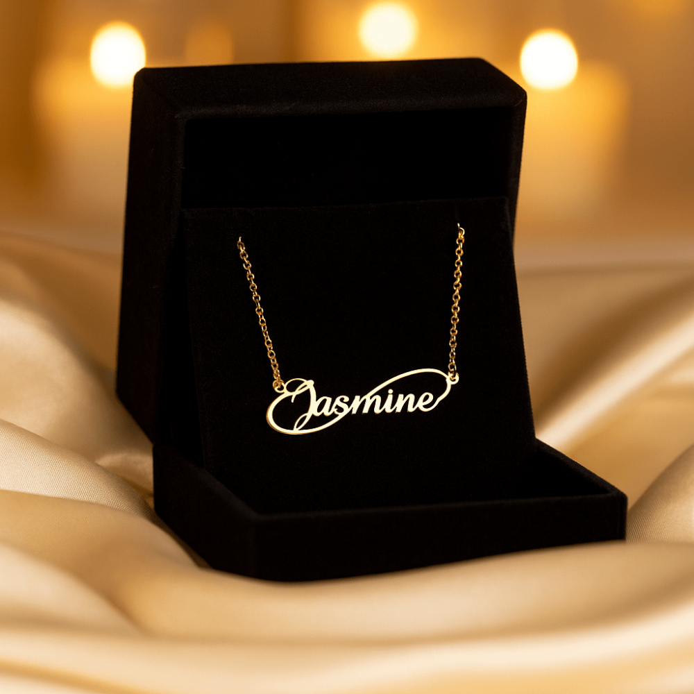 Custom Name Necklace 14K Gold Plated Name Necklace Custom Minimalist Name Necklace Personalized Name Necklace Birthday Gift for Her - Image 4