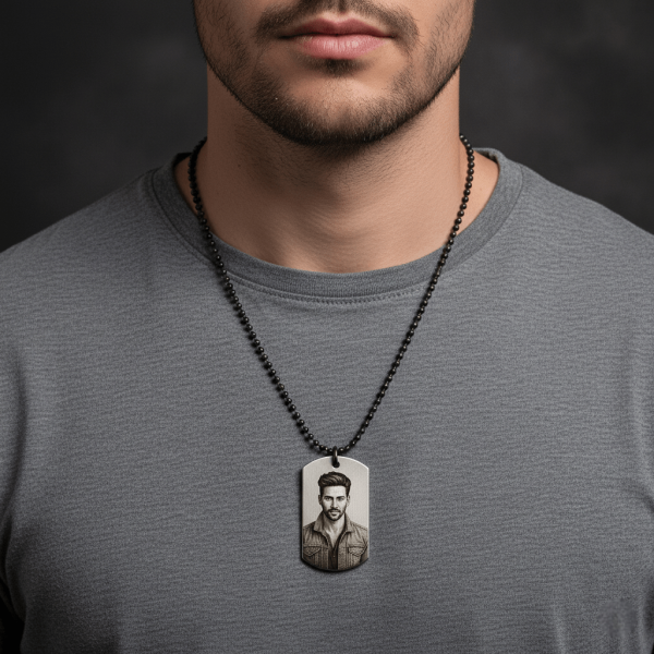 Classic Personalised Dog Tag Necklace – Premium Custom & Engraved Gift