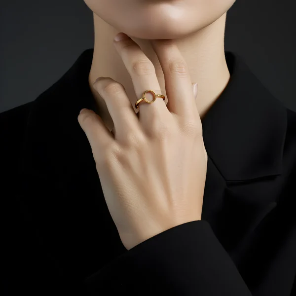 Stackable Gold Circle Ring – Perfect for Everyday Elegance