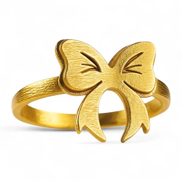 Gold Bow Knot Ring