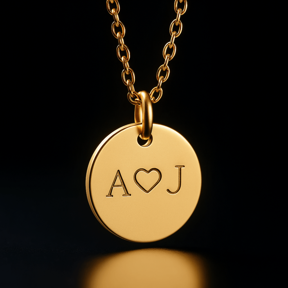Gold Disc Necklace