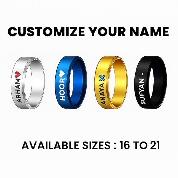 Crafted Bold Couple Plain Band Ring – Wear Your Own Legacy