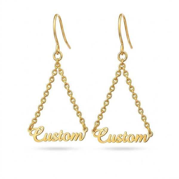Stunning Custom Name Drop Earrings | Personalised Jewellery Gift for Woman’s