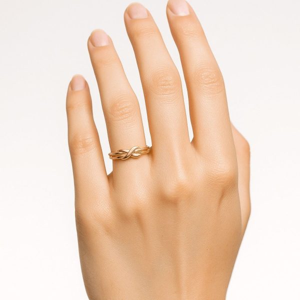 Stunning Sailor Knot Ring – Personalized Rose Gold Love Knot