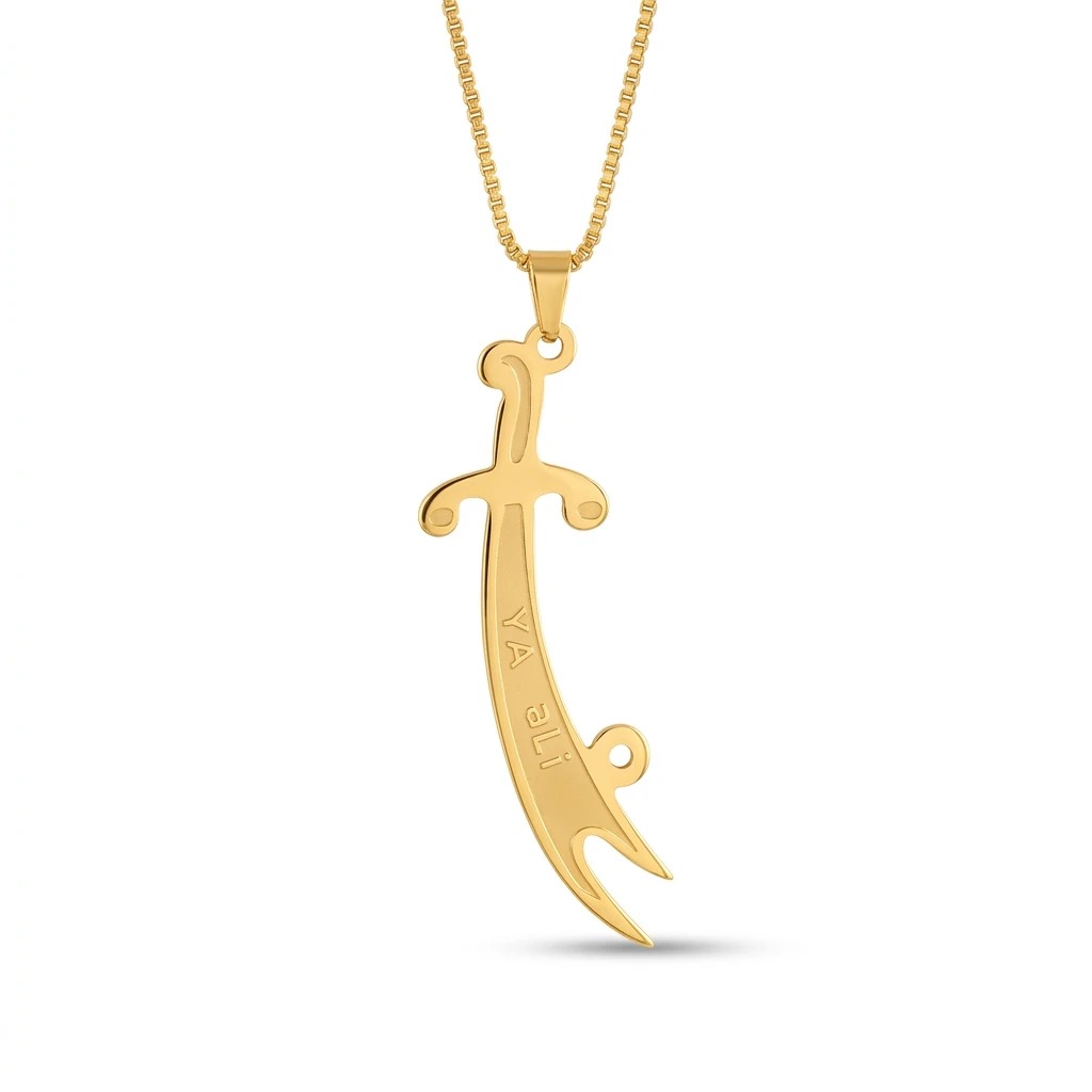 zulfiqar single sword pendant