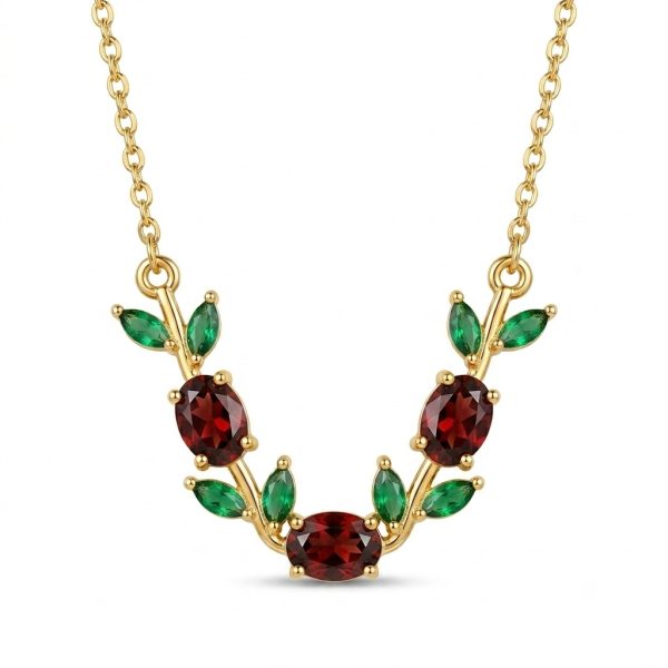 Viral Tulip Vine Necklace for Women – Gold Plated Necklace